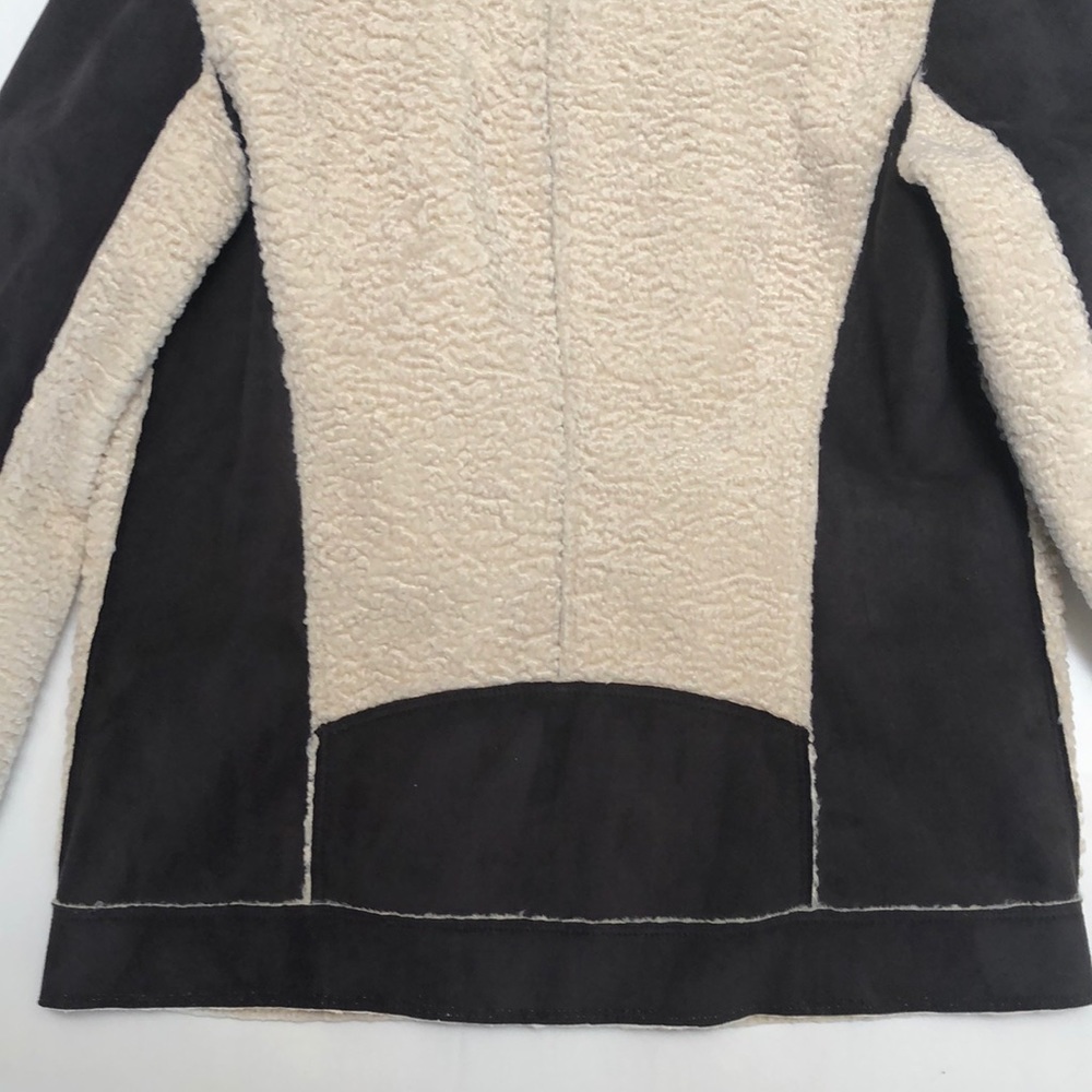 NWOT TREASURED & BOND OVERSIZED FAUX MOTO COAT - Picture 12 of 12